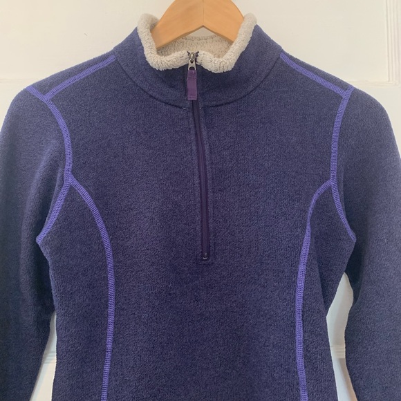 KUHL Alska Purple Quarter-Zip Fleece Pullover Sweater - Picture 6 of 16